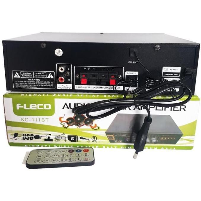 Fleco Amplifier Bluetooth Mini SC-111BT Stereo Karaoke