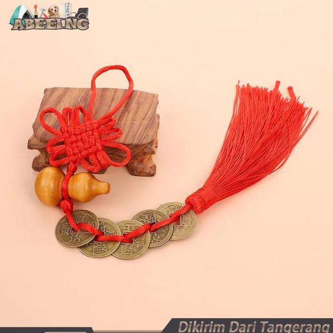 SYAUBAN Koin Keberutungan Wu Di Qian Koin Feng Shui Gantungan Koin