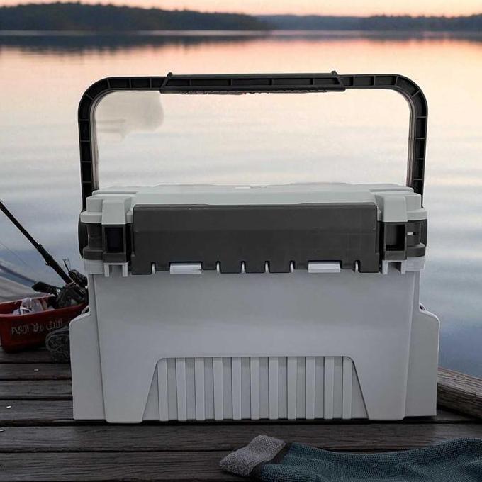 Kotak Perkakas Pancing Fishing Tackle Box Double Layer - JF-31 DIN