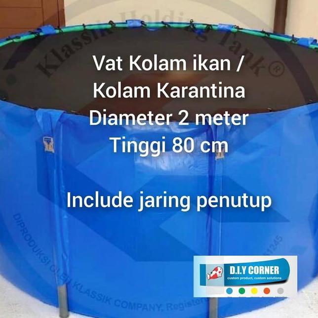 Kolam Vat D 2M T 80Cm Kolam Karantina Ikan Koi Kolam Teal Kolam Ikan Kolam Koi