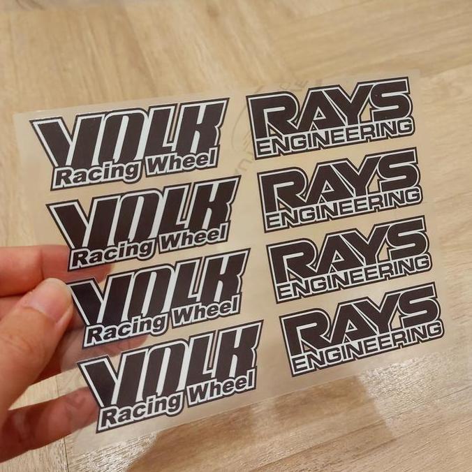 Stiker velg Volk Rays TE37 OG print transparan WS