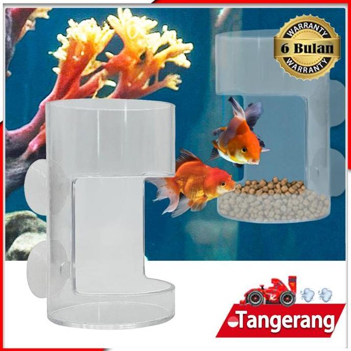 KIMDARY Tempat Makan Ikan Akrilik /Wadah Makan Ikan /Wadah Pakan Ikan Untuk Udang Dan Ikan