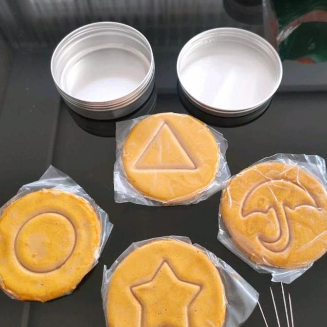 Ready dalgona candy/permen dalgona squid game