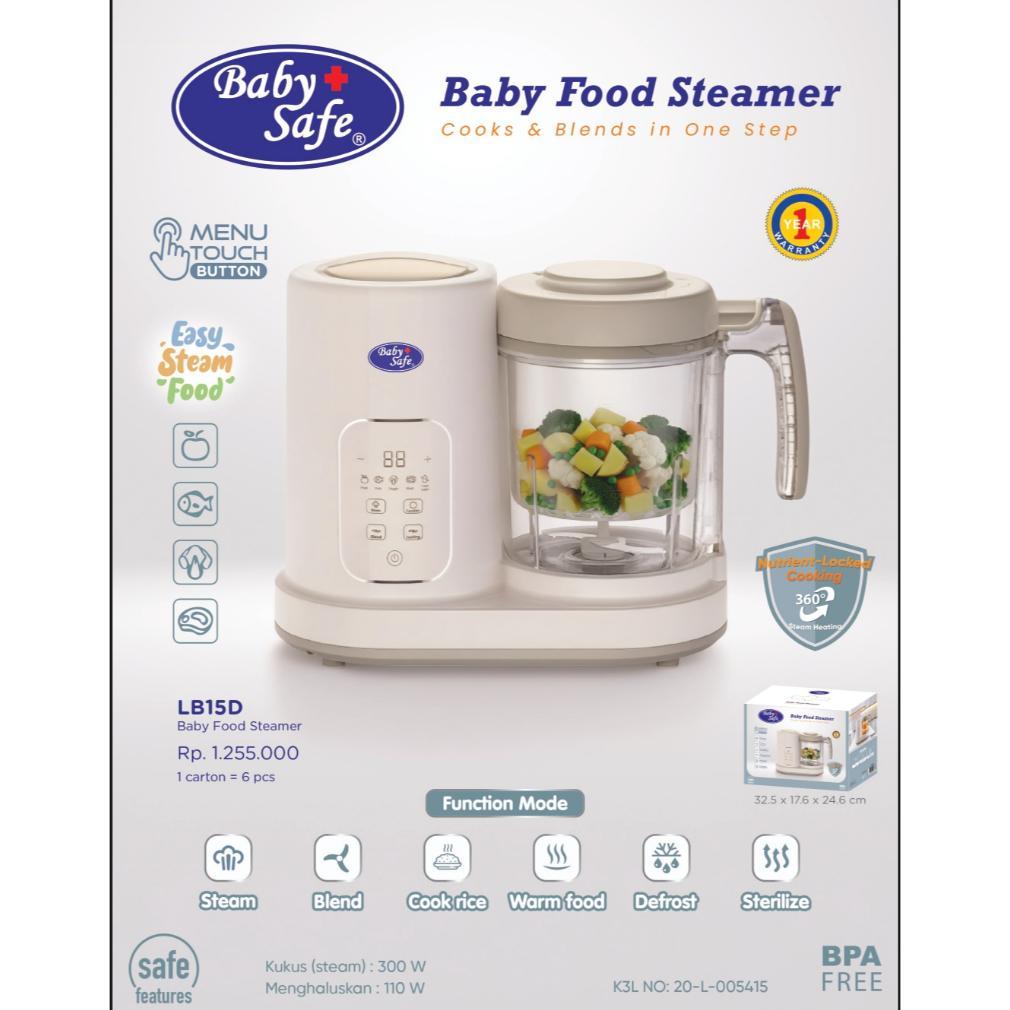 Baby safe Food Maker Digital / Baby Safe Food Maker 7in1 / BabySafe - LB012 - Baby Food Maker 6in1
