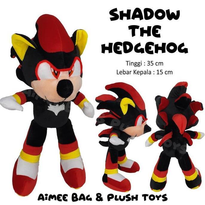 [SATUAN] BONEKA SHADOW THE HEDGEHOG (SONIC HITAM)