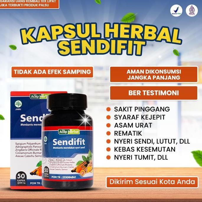 Kenk- Sendifit Original Membantu Keluhan Sakit Pinggang Belakang Sendi Syaraf Kejepit Asam Urat Rema