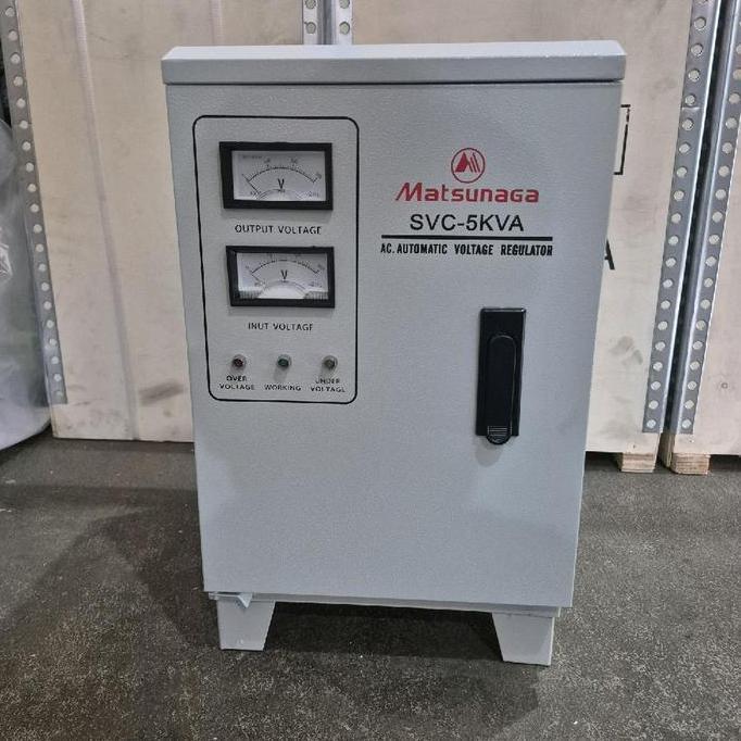 STABILIZER LISTRIK MATSUNAGA 5000WAT 5000VA 5000WATT STAVOL ORIGINAL DAN TERPERCAYA