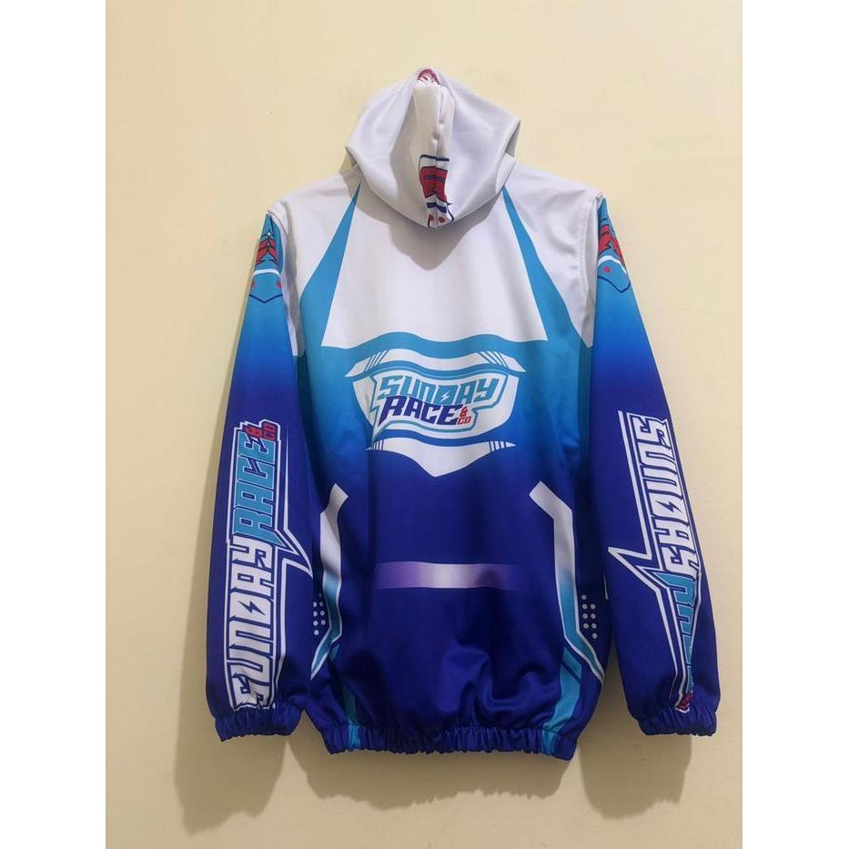 Jaket Racing Sunday Race Bahan Parasut Anti Air Original Dan Terpercaya