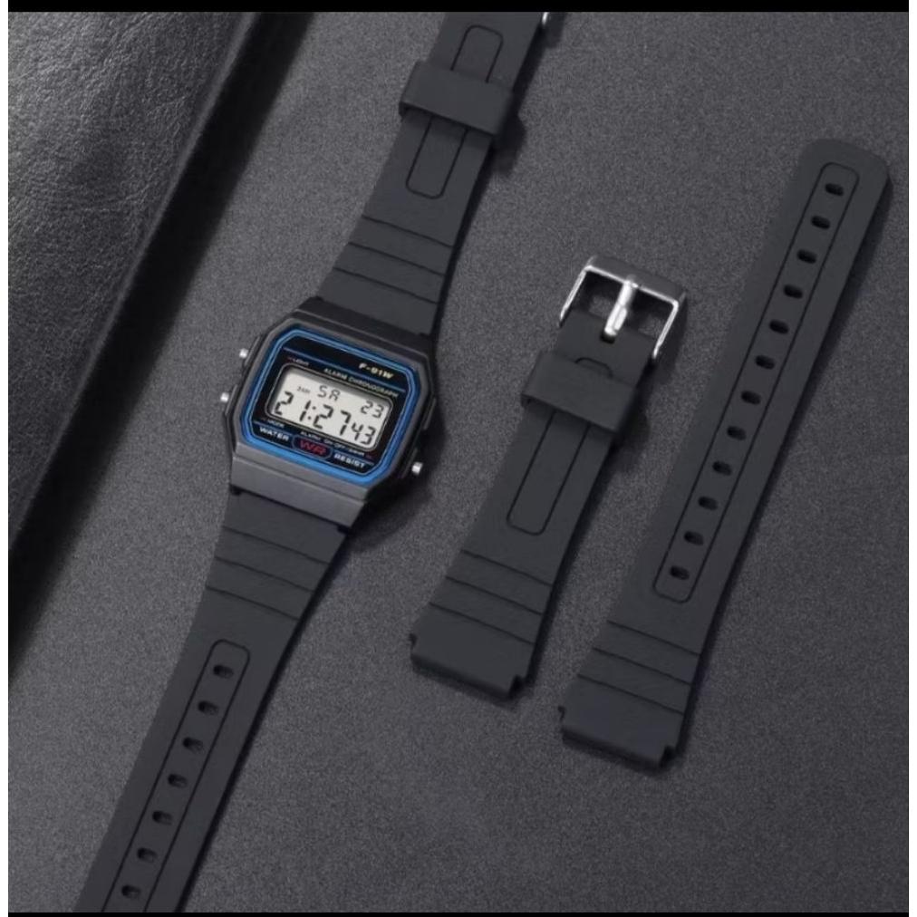 ready stock strap tali casio f-91w f-94w f-105w tali jam tangan casio f-91w f-94w f-105w jam casio f