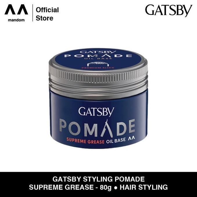 Gatsby Styling Pomade Supreme Grease 75G/Pomade Rambut Kering Minyak Terlaris