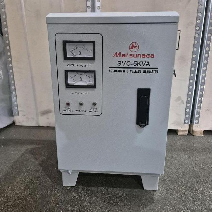STABILIZER MATSUNAGA 5000 WATT STAVOL MATSUNAGA FREE PACKING KAYU ORIGINAL DAN TERPERCAYA