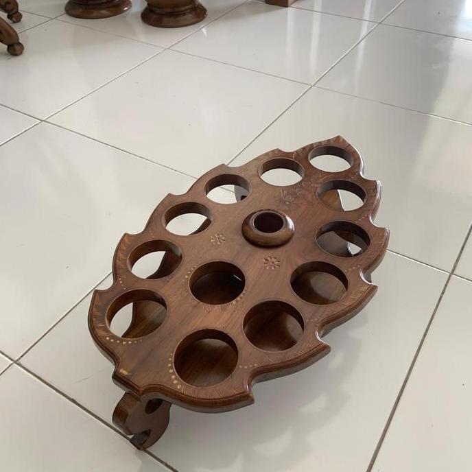 Termurah / Hot Sale Tempat Aqua Gelas Jati Jepara, Tempat Aqua Gelas Kayu Jati, Tatakan Aqua Gelas K