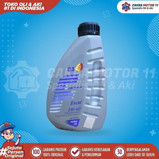 New- Q8 Excel Diesel 5W40 1Lt Oli Bensin Diesel