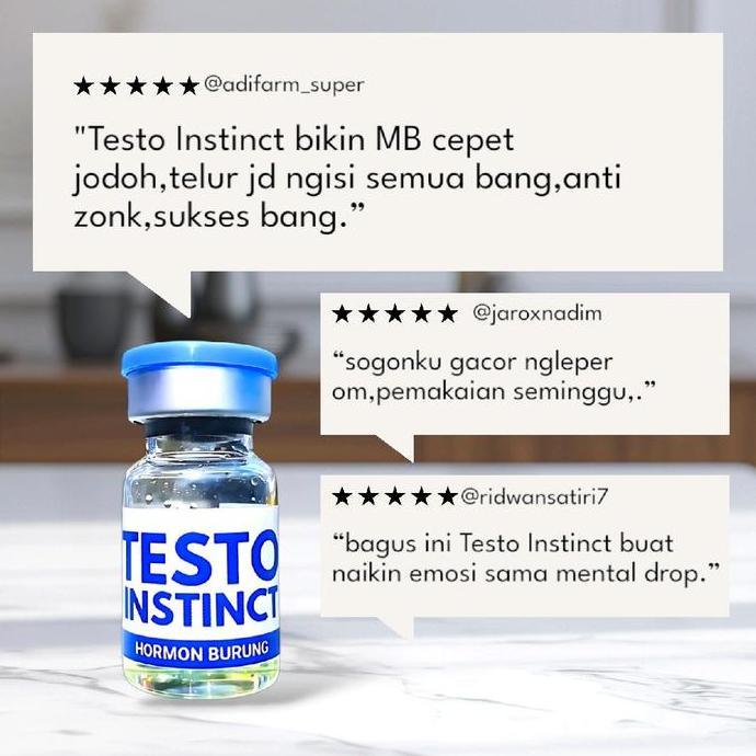 Dbutsu- Testo Instinct 5 Ml Vitamin Burung Hormon Burung Penggacor Burung Jebol Birahi Burung Testo 