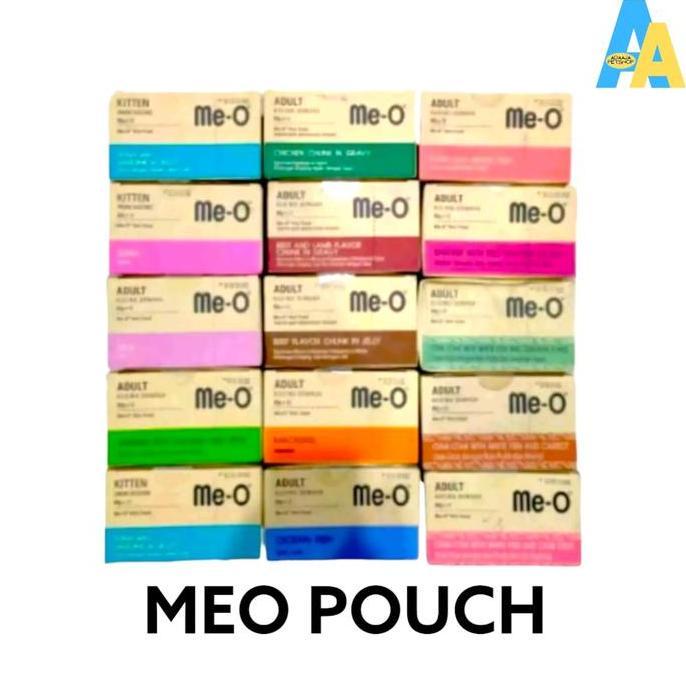 Lansungkirim- Meo Pouch 1 Box Isi 12 Pcs Makanan Cemilan Kucing Wet Food