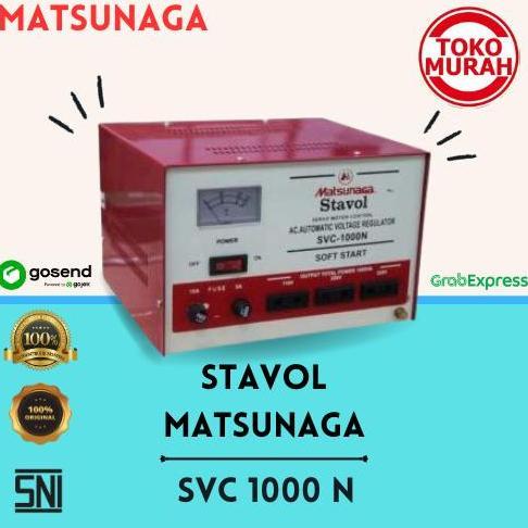 STABILIZER MATSUNAGA 1000 WATT STAVOL SVC-1000N 1000VA 1000W STAVOLT ORIGINAL DAN TERPERCAYA