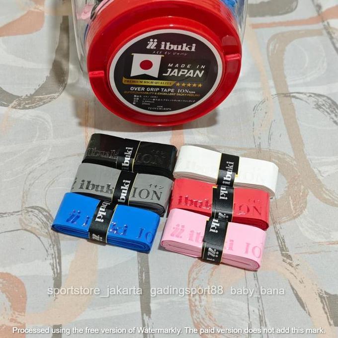 Smastr- Ibuki Grip Raket Original - Overgrip Raket Badminton Tenis Bulutangkis Padel - Quick Dry Qd 
