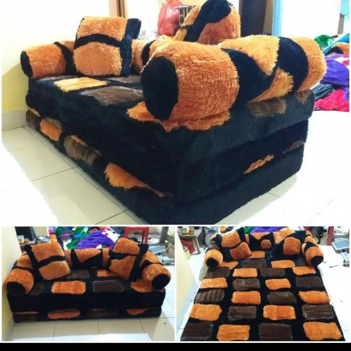 Kasur Lipat Sofa bed Bulu Rasfur/Bulu Rasfur Tebal 10 CM