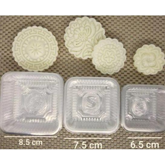 Tray Mika Mooncake 100 pc Kotak Plastik Mika Kue Bulan Cookie Kue Pia