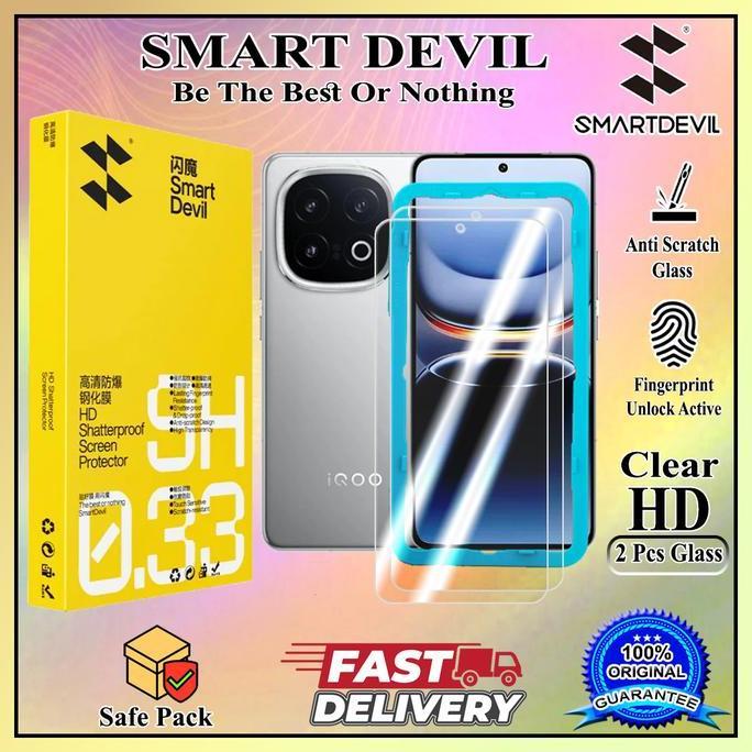 BEBAS ONGKIR - Tempered Glass SmartDevil For IQOO NEO 10 IQOO 12 Screen Protector iqoo13 with easy A