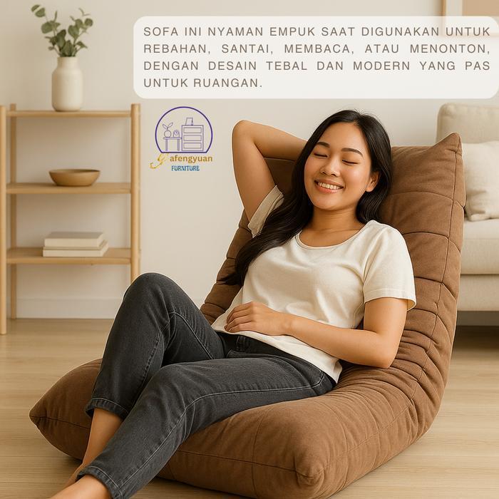Sofa Lantai Minimalis - Sofa Ruang Tamu Minimalis - Sofa Kamar Tidur Aesthetic - Sofa Empuk Nyaman -