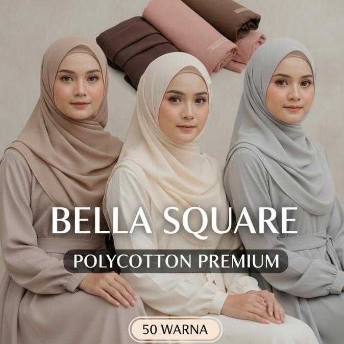 Segi Empat Bella Square/Hijab Bella Square Polycotton