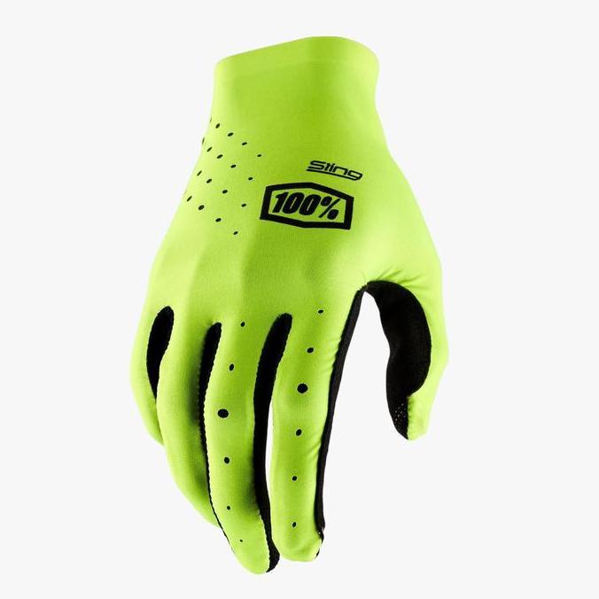 Gloves 100% Sling MX Flo Yellow / Glove MX Trail Jetski Supermoto