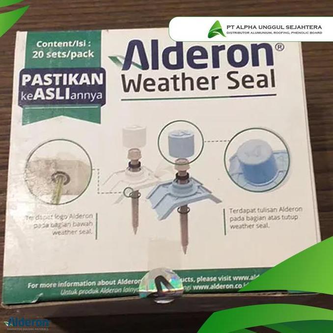 Nutbolt- Skrup Alderon Skrup Roofing Weather Seal 1 Pack