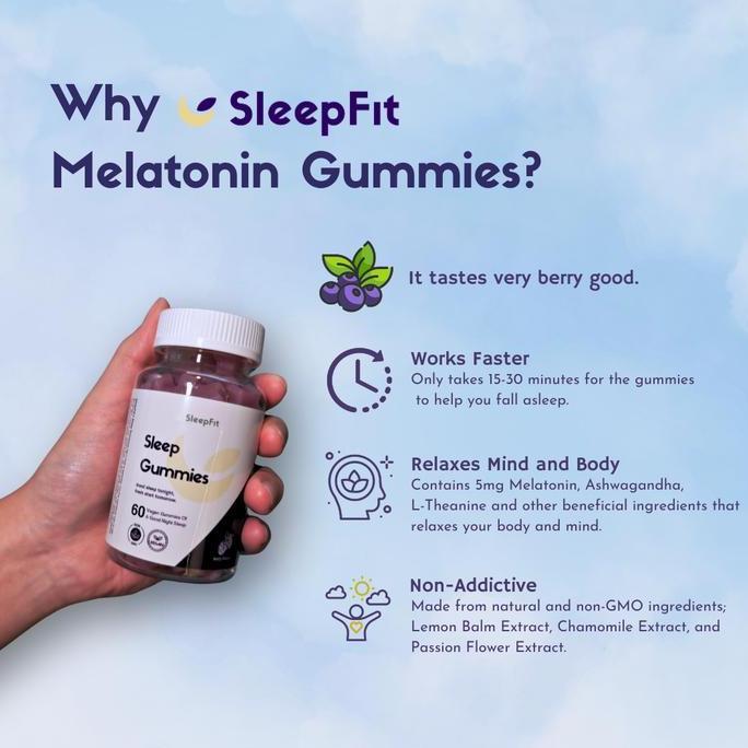 Ultrafit- Sleepfit Sleep Gummies Melatonin 5 Mg 60 Gummies