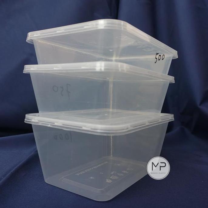 Thinwall Rectangle OT 1000ml Cup Mika OTI Food Container Kotak Makan Plastik Persegi Panjang 1000ml 