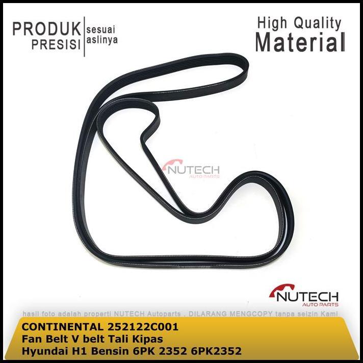TERLARIS FAN BELT V BELT TALI KIPAS HYUNDAI H1 BENSIN 6PK 2352 6PK2352 