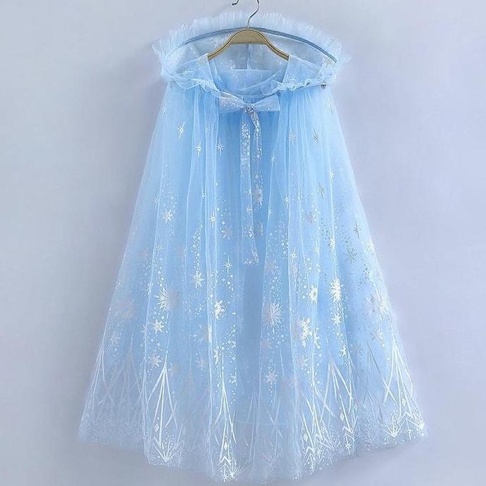 Cape Frozen /  Jubah Kostum Frozen Princess Anak Perempuan