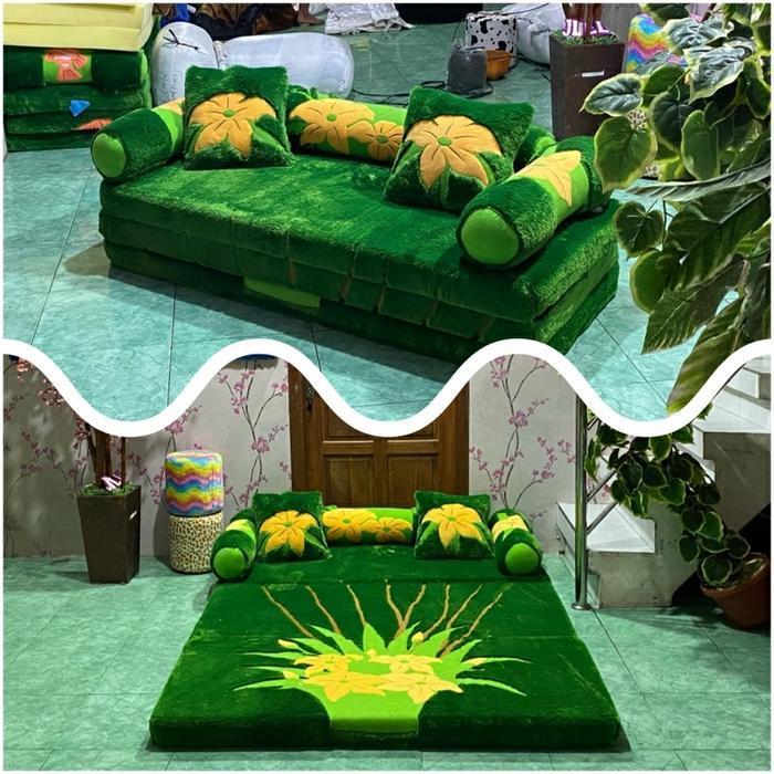 Kasur Lipat Bulu Rasfur / Bulu Halus Tebal Busa 10 CM