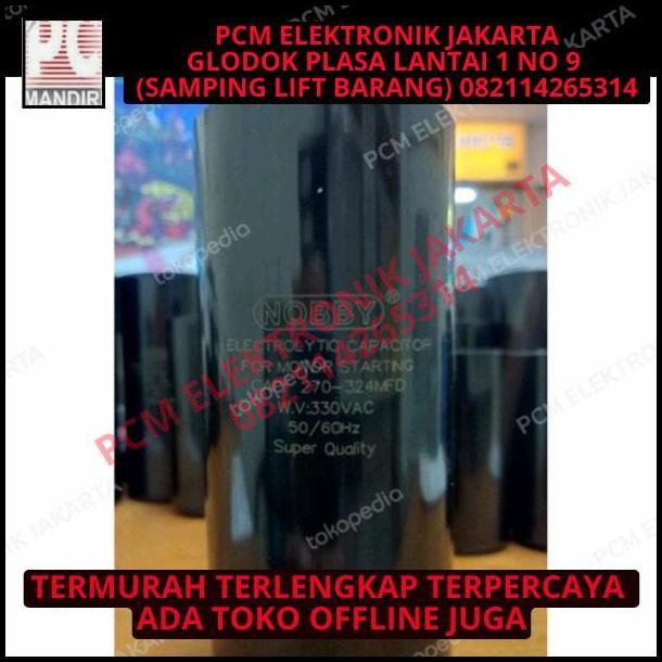 GRATIS ONGKIR KAPASITOR STARTING 270-324UF 250V 250VOLT 250 VOLT 324 UF 324MFD NOBBY 
