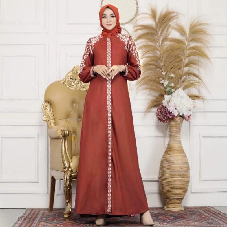 Gamis Madina Renata Katun Toyobo Bordir Payet