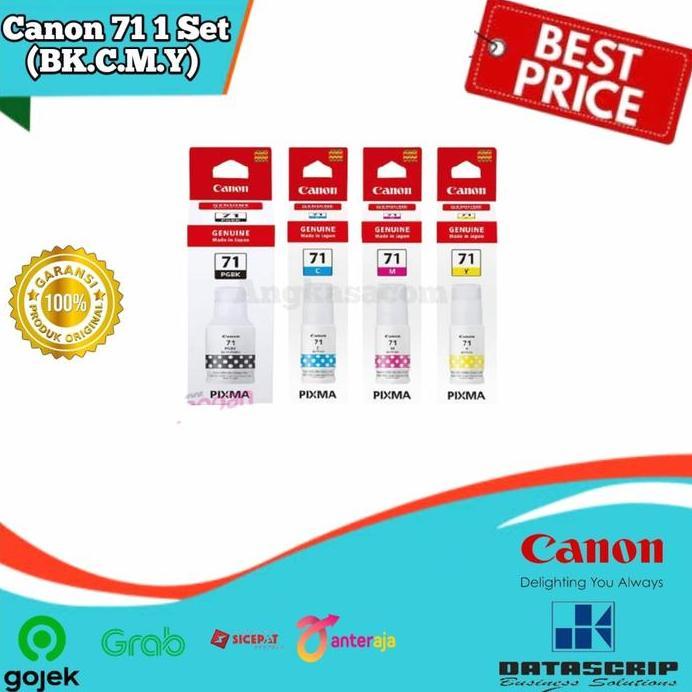 Tinta Canon GI-71 -1 Set- Tinta Canon G1020 G2020 G3020 G3060 Original murah
