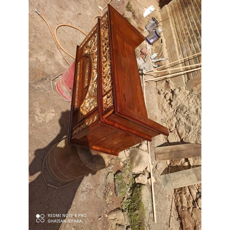 Mimbar Majelis Majlis Meja Mesjid Ngaji Khutbah Kecil Duduk Ukir Jati