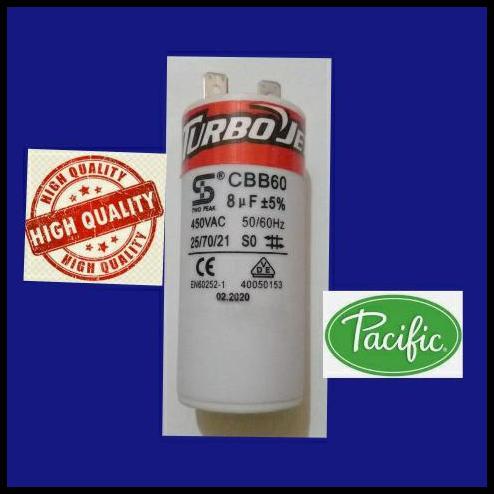 TERLARIS KAPASITOR 8 POMPA AIR BOOSTER WASSER PB 218 PEN DORONG BOSSTER 