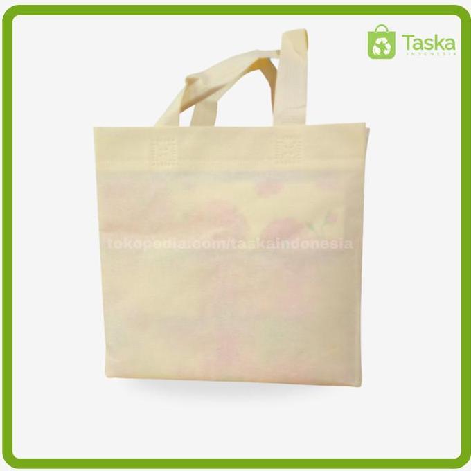 Goodie Bag Spunbond Box 24x24x24 Cream Satuan / Tas Spunbond Polos
