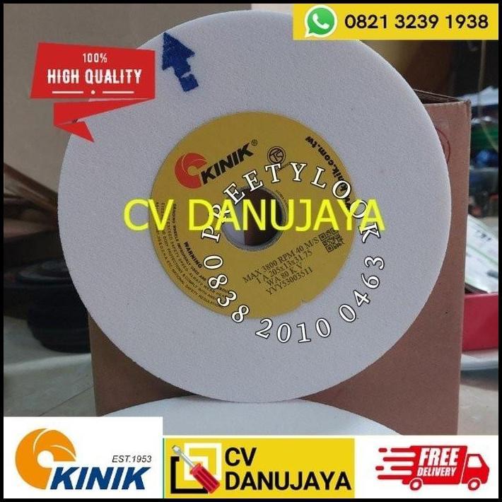 TERBARU KINIK GERINDA LURUS 205 X13 X 31.75 MM BATU GERINDA KINIK WA 100 KV 1A