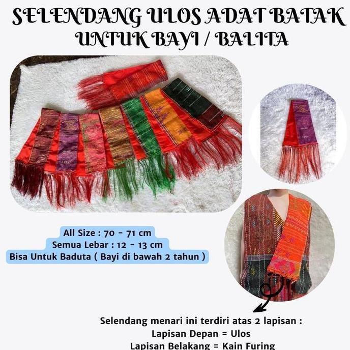 Selendang Anak Sadum Batak untuk Bayi atau Balita / Selendang Ulos Batak / toko ulos rogabe