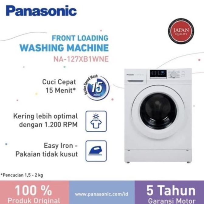 Murah Mesin Cuci Front Loading 7 Kg Na127Xb1Wne Panasonic Na 127Xb1Wne 7Kg