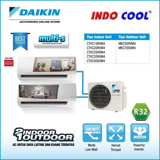 Murah Ac Daikin Multi S 3/4Pk + 1,5Pk