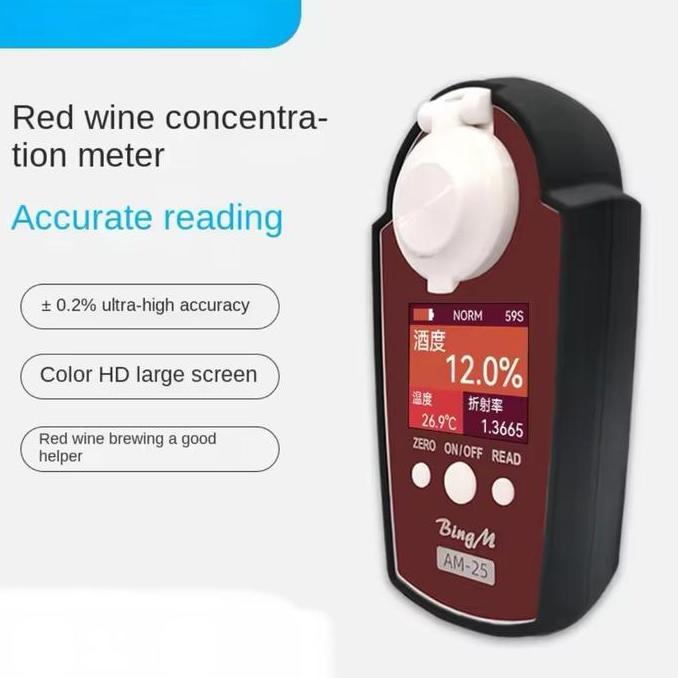 Sale Aw-25 Alcohol Alkohol Anggur Test Wine Meter Tester Meter Alcoholmeter Concentration Instrument