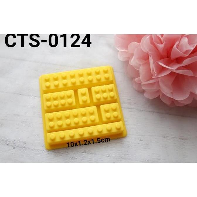 CTS-0124 Cetakan silikon coklat fondant clay sabun pudding puding lego