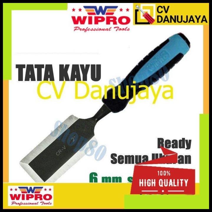 GRATIS ONGKIR WIPRO TATAH PAHAT TATA KAYU WOOD CHISEL 6 8 10 12 16 18 25 32 38 51 MM - 6MM !!!!!!!