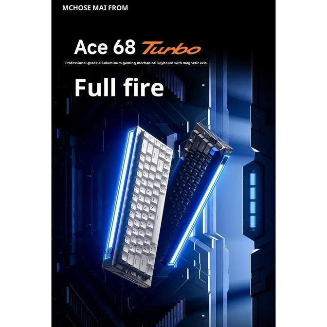 MCHOSE ACE68 / ACE 68 Turbo 16K RGB HE Hall Efect Rapid Trigger Aluminium Alloy Magnetic Gaming Keyb