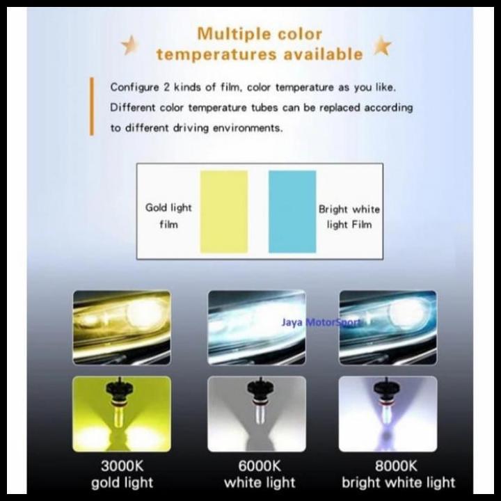 TERLARIS LAMPU DEPAN MOBIL APV ARENA LED X3 H11 H4 UNIVERSAL 