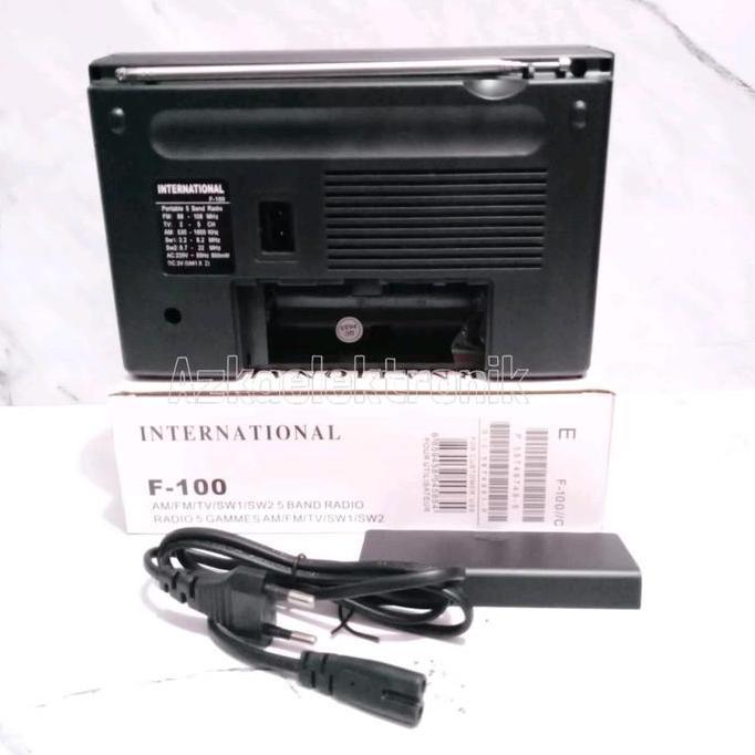 Sale Radio International F-100 Radio Portabel Jadul