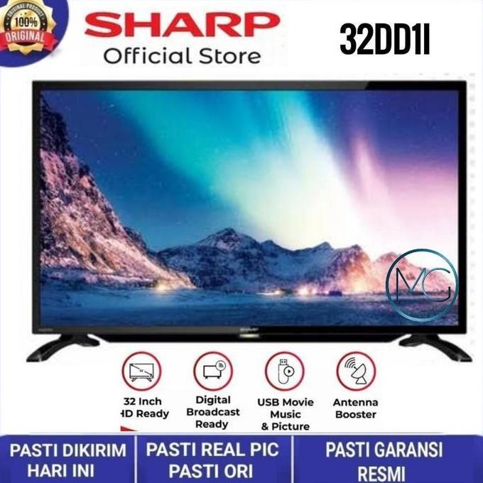 Promo Sharp Led Digital Tv 32 Inch 2T-C32Dd1I 2Tc32Dd1I 32Dd1I
